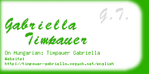gabriella timpauer business card